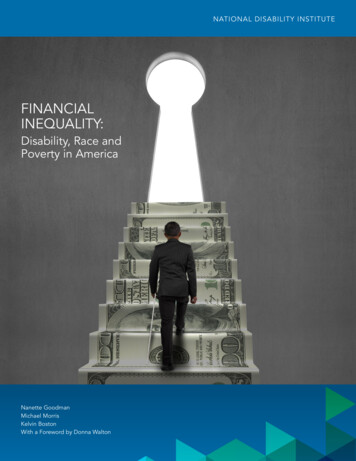 Financial Inequality: Disability, Race And Poverty In America
