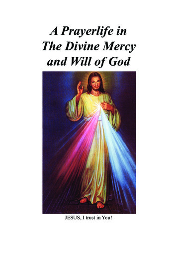 A Prayerlife In The Divine Mercy And Will Of God
