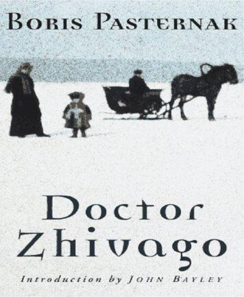 BORIS PASTERNAK Zhivago Doctor - Internet Archive