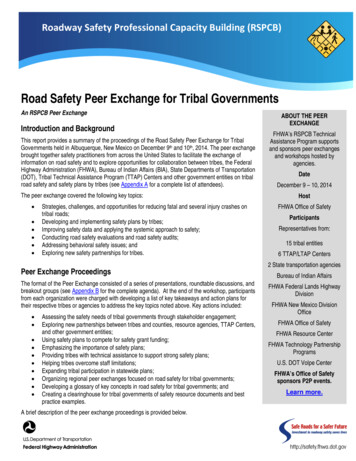 Road Safety Peer Exchange For Tribal Governments