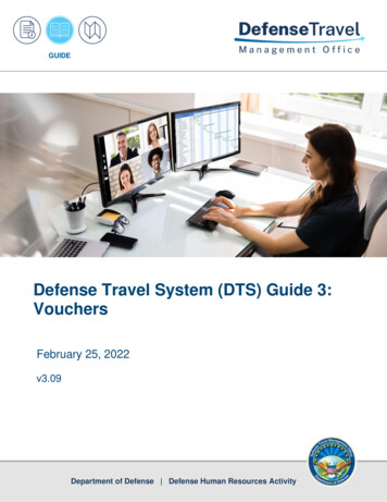 DTS Guide 3: Vouchers - U.S. Department Of Defense