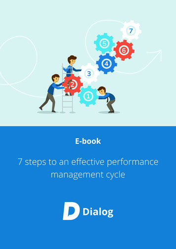 7 Steps To An Effective Performance Management Cycle - Dialog