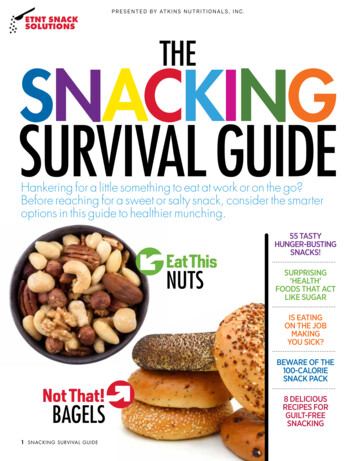 SOLUTIONS THE SNACKING SURVIVAL GUIDE - Atkins Low 