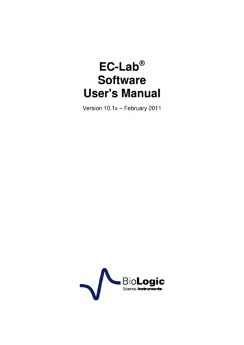 EC-Lab Software User's Manual - Michigan State University