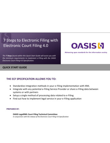 7 Steps To Electronic Filing With Electronic Court Filing 4 - OASIS