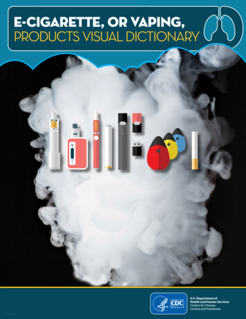 E-Cigarette, Or Vaping, Products Visual Dictionary