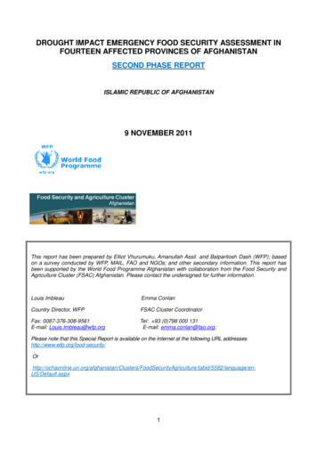 DROUGHT IMPACT EMERGENCY FOOD SECURITY ASSESSMENT IN . - ReliefWeb