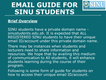 Email Guide For Sinu Students