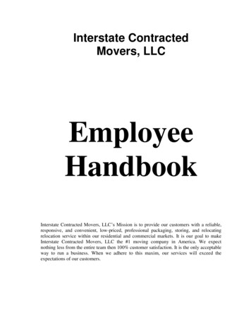 Employee Handbook - LAS VEGAS MOVERS MOVERS LAS VEGAS