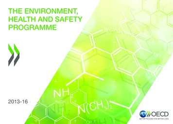 The Environment, Health And Safety Programme - Oecd