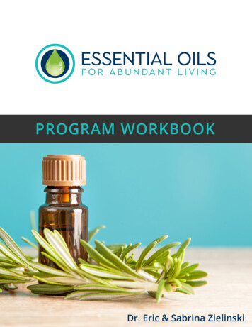 Essential Oils For Abundant Living Program Workbook