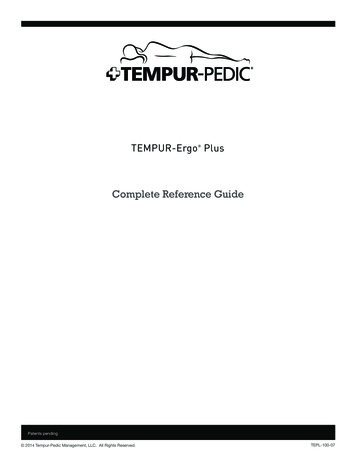 9469b-TEM TEMPUR-Ergo Plus Manual TEPL-100-07 V3