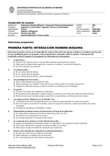 PRIMERA PARTE: INTERACCIÓN HOMBRE-MÁQUINA - Colimbo 