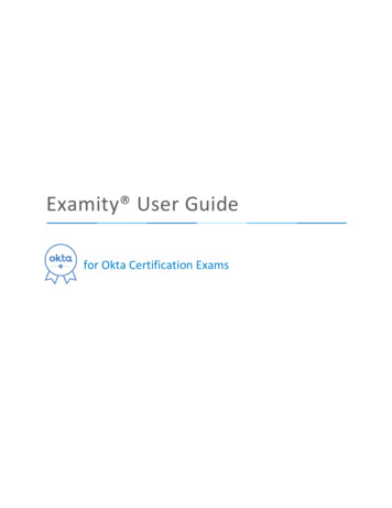 Examity User Guide - Okta