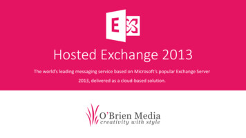 Hosted Exchange 2013 - Obrienmedia.co.uk