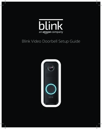 Blink Video Doorbell Setup Guide - FCC ID