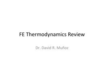 FE Thermodynamics Review - Inside.mines.edu
