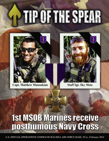 Two MARSOC Families Receive The Navy Cross