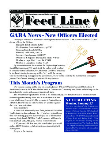 GARA News - New Officers Elected