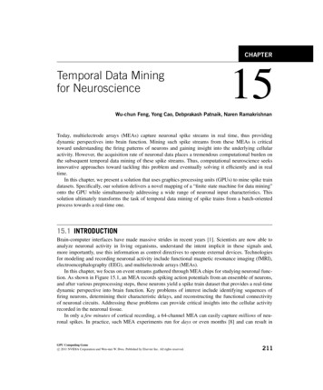 Temporal Data Mining For Neuroscience 15