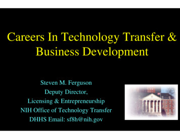 Careers In Technology Transfer & Business Development