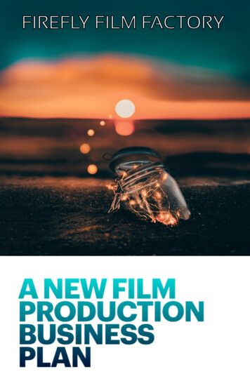 A NEW FILM PRODUCTION BUSINESS PLAN