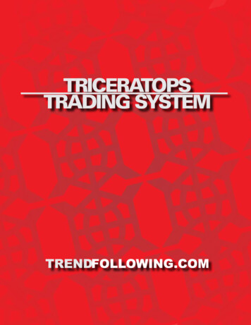 TRICERATOPS TRAdIng SYSTEM - Karr Creative