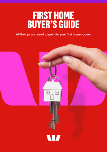 FIRST HOME BUYER'S GUIDE - Westpac