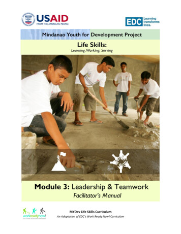 Module 3: Leadership & Teamwork - Department Of Education