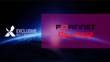 Cloud/MSSP - Exclusive Networks
