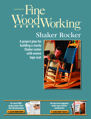 Shaker Rocker - Fine Woodworking