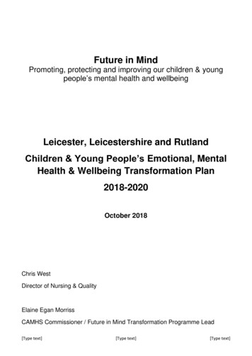 Future In Mind - Health And Care Leicestershire
