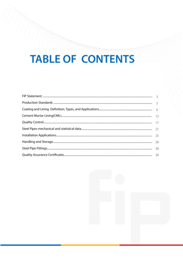 Table Of Contents - Fip