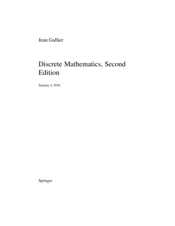 Discrete Mathematics, Second Edition
