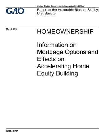 GAO-18-297, HOMEOWNERSHIP: Information On Mortgage Options And Effects .