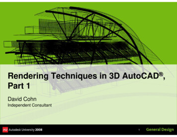 Rendering Techniques In 3D AutoCAD Part 1