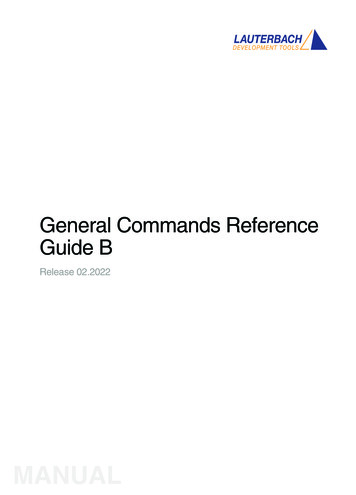 General Commands Reference Guide B - Lauterbach