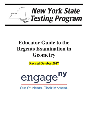 Educator Guide To The Regents Examination In Geometry