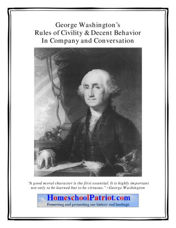 George Washington's Rules Of Civility - Knowledge House