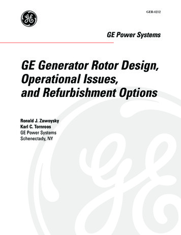 GER-4212 - GE Generator Rotor Design, Operational Issues .
