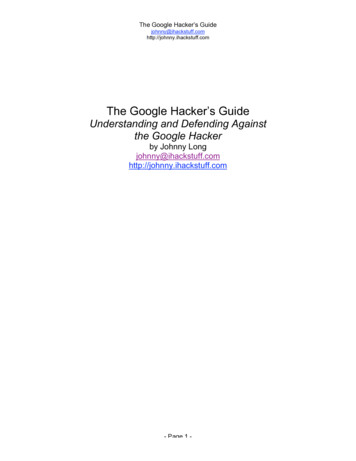 The Google Hacker’s Guide - PDF.TEXTFILES 