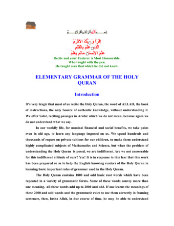 Introduction - Quran-st 