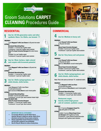 CARPET CLEANING Procedures Guide