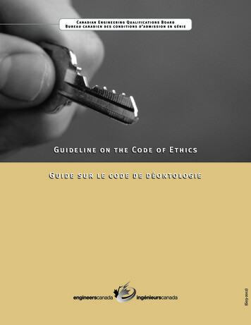 Guideline On The Code Of Ethics Guide Sur Le Code De .