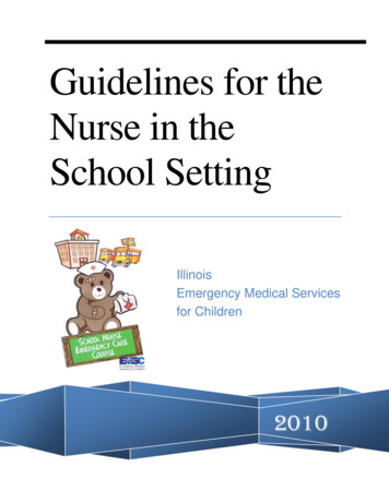 Guidelines For The Nurse In The School Setting - Ywcanwil 