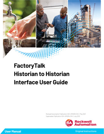 FactoryTalk Historian To Historian Interface User Guide