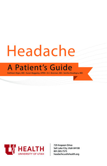 Headache Guide - University Of Utah