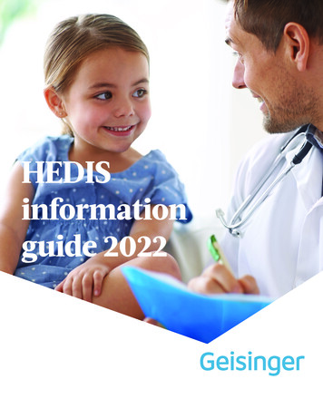 H2020 HEDIS Information Guide 2022 - Geisinger Health System