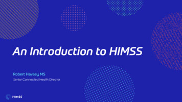 An Introduction To HIMSS - Amdis 