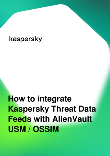 How To Integrate Kaspersky Threat Data Feeds With AlienVault